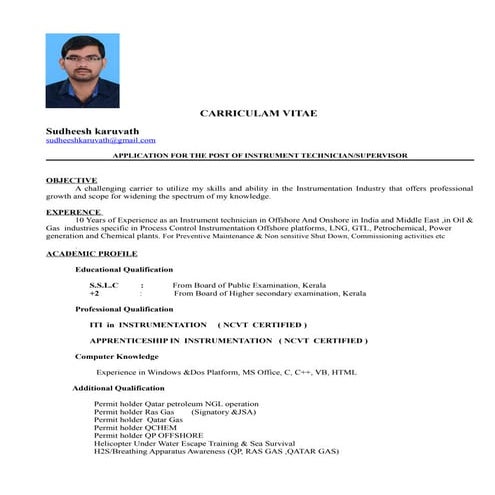 SUDHEESH CV .