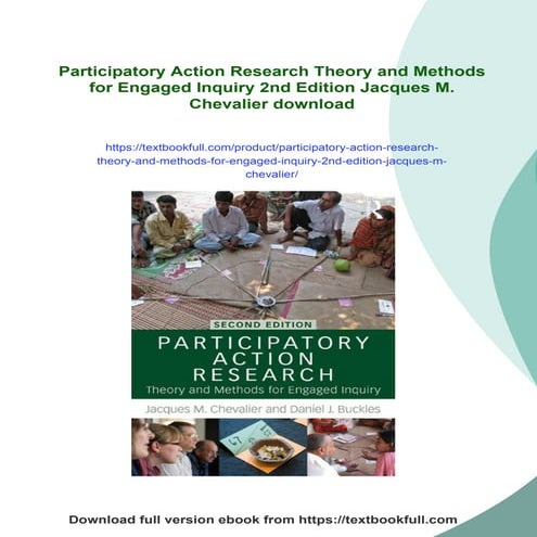 Participatory Action Research Theory and Methods for Engaged Inquiry ...