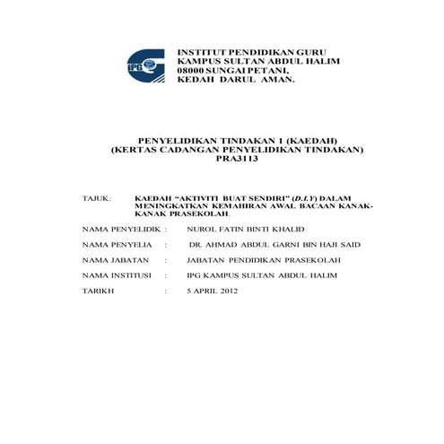 96433238 kertas-cadangan-kajian-tindakan-1