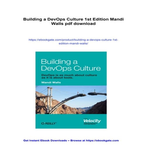 Building a DevOps Culture 1st Edition Mandi Walls