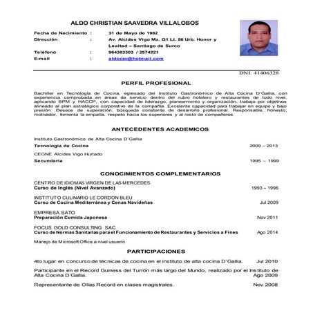 CV ALDO SAAVEDRA