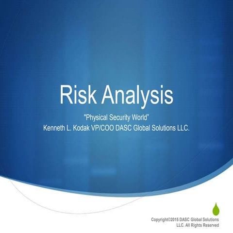 DASC-Risk Analysis-PSW | PPTX