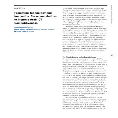 Arab World Competitiveness Report 2007