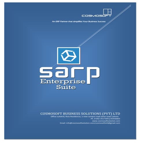 SARP Enterprise Suite 6.1-Corporate Profile | PDF