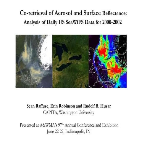 2004-06-24 Co-retrieval of Aerosol and Surface Reflectance: Analysis of Daily...
