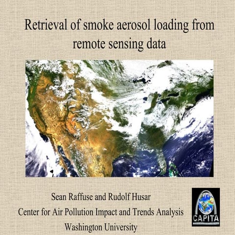 2004-06-23 Retrieval of smoke aerosol loading from remote sensing data