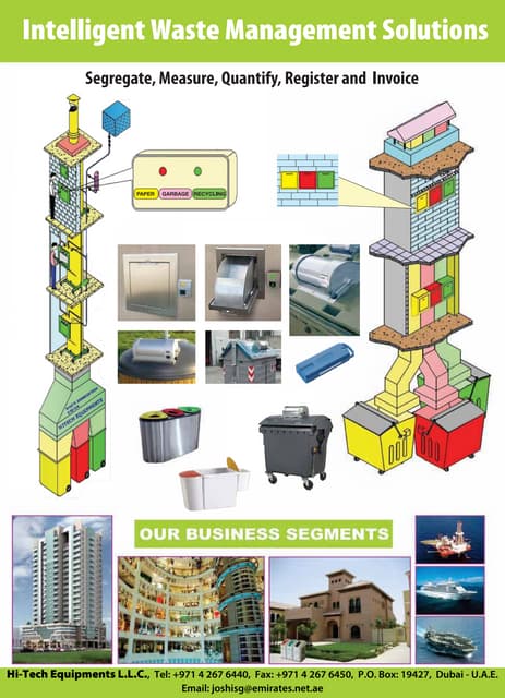 Waste disposal system for building