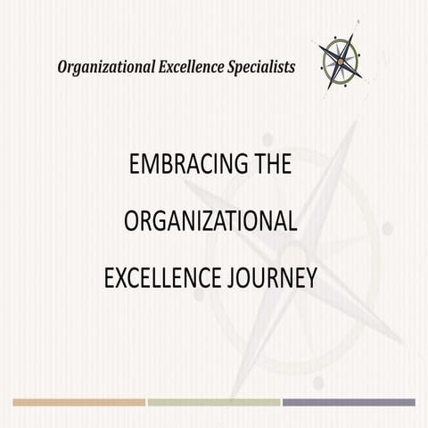 Embracing The Organizational Excellence Journey (LinkedIn)