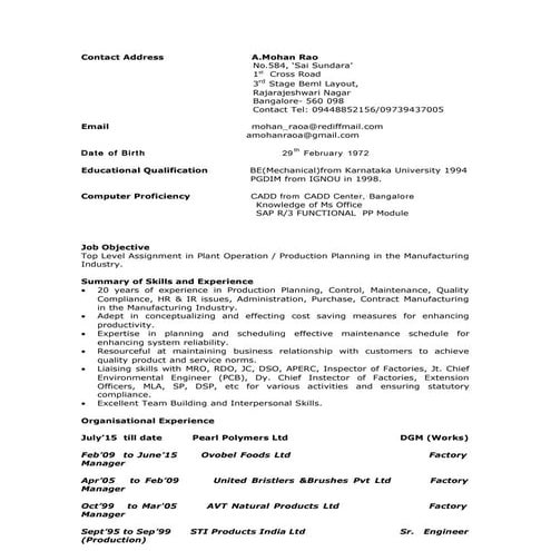 Rajesh Kumar CV | DOC