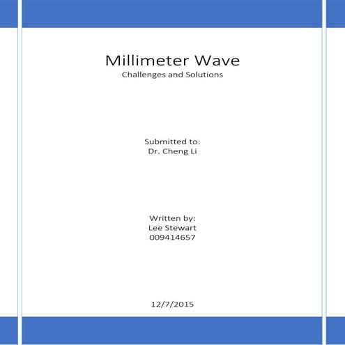 mmWave Paper