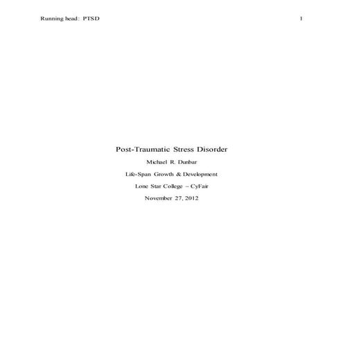 Scaffolding Paper 5 - PTSD (Final Draft)