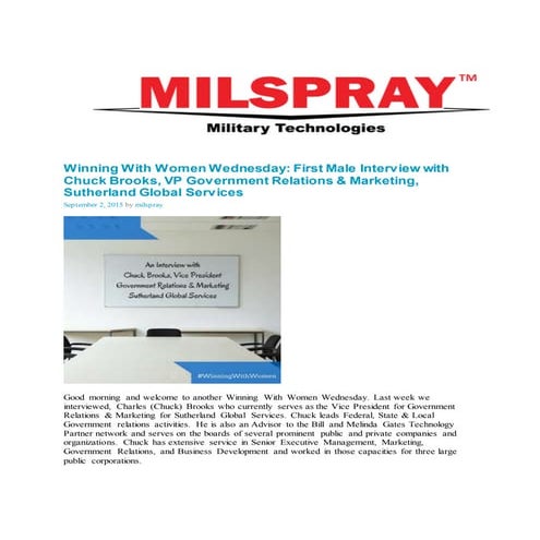 Winning With Women Wednesday