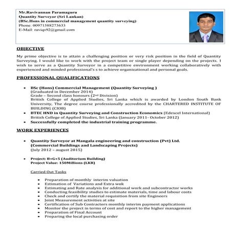 Ravi cv Bsc(Hons) | PDF