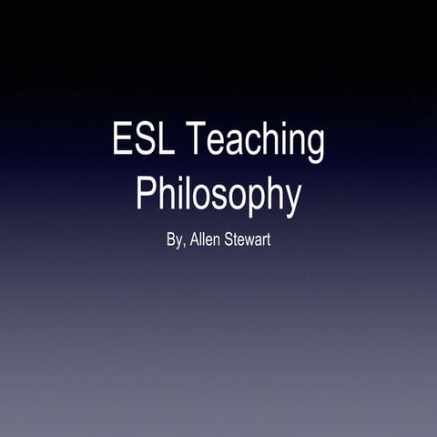 Teaching Philosophy