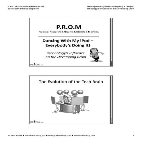 PROM_DancingWithIpod_ParticipantHandout