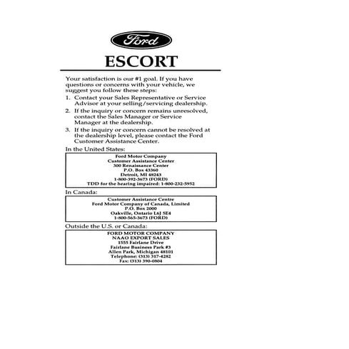 96 escort | PDF