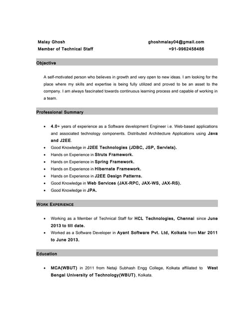 Resume - Malay
