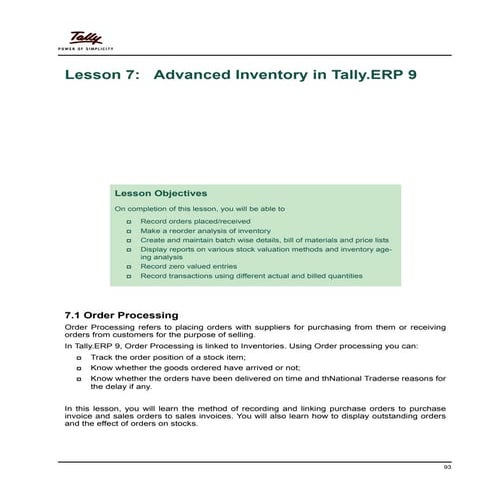 7 advanced inventory