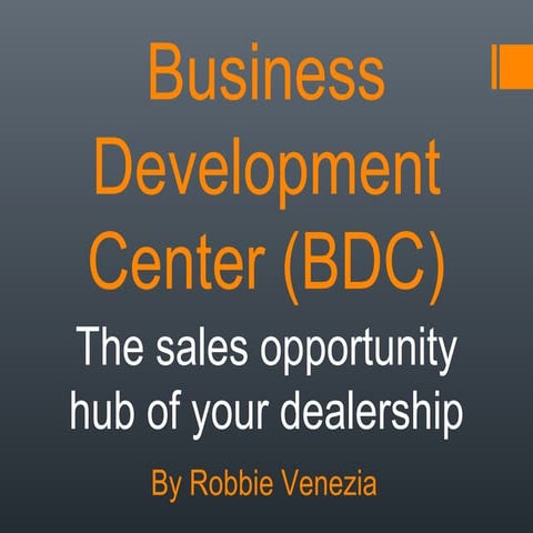 Business Development Center (BDC)