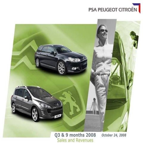 Peugeot Q3 2008 financial results