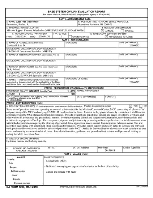 kummerer 7223 annual appraisal 2015 signed 1 senior system civilian evaluation report support form