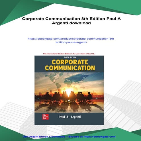 CORPORATE COMMUNICATION 5TH EDITION ARGENTI PDF visual data 3