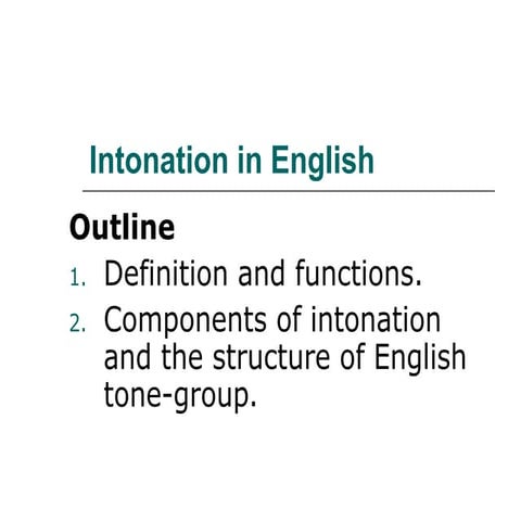 Applied english phonetics intonation | PPTX