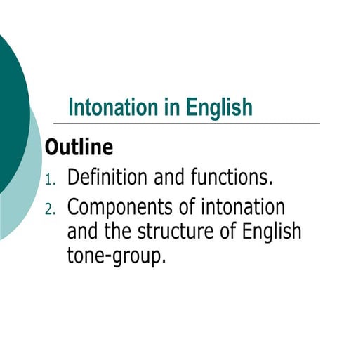 Applied english phonetics intonation | PPTX