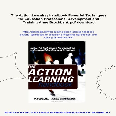 The Action Learning Handbook Powerful Techniques for Education Professional D...