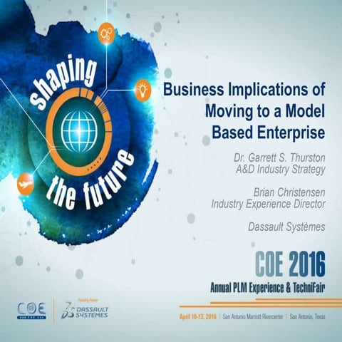 2016_GarrettThurstonModelBasedEnterpriseCOE_Presentation