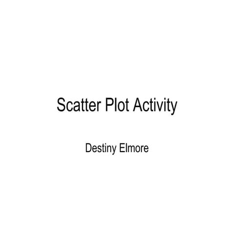 Scatter Plot Activit