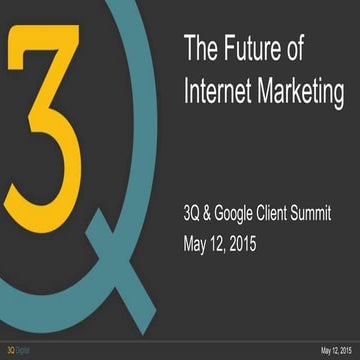 Future of Digital Marketing - Google Summit 2015 Final