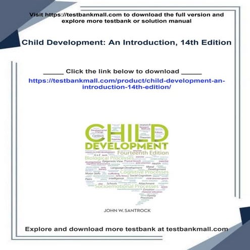 Child Development: An Introduction, 14th Edition | PDF