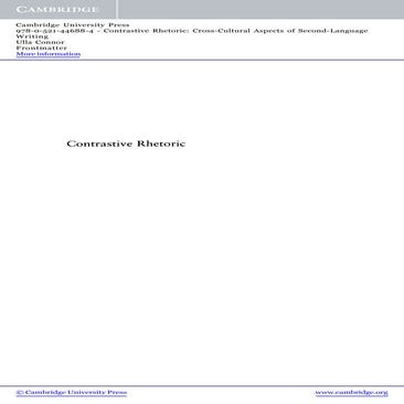 Contrastive rhetoric | PPTX