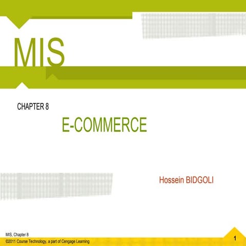 Presentation on Electronic Commerce - Basics