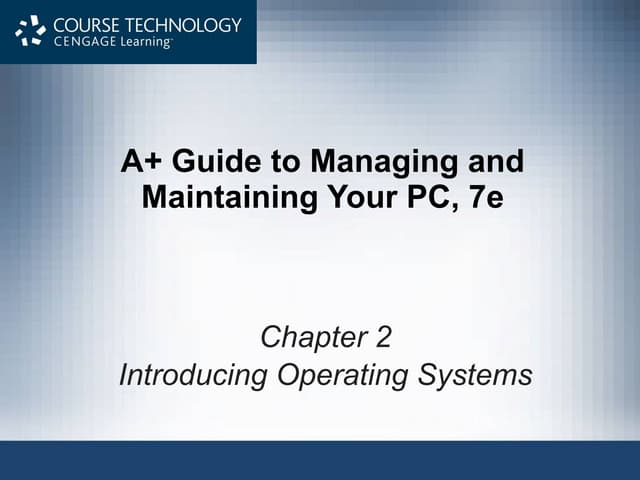 Introduction to Operating Systems
