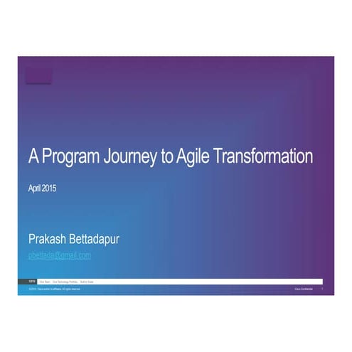 An Agile Journey