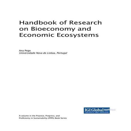 Handbook of Research on Bioeconomy and Economic Ecosystems | PDF