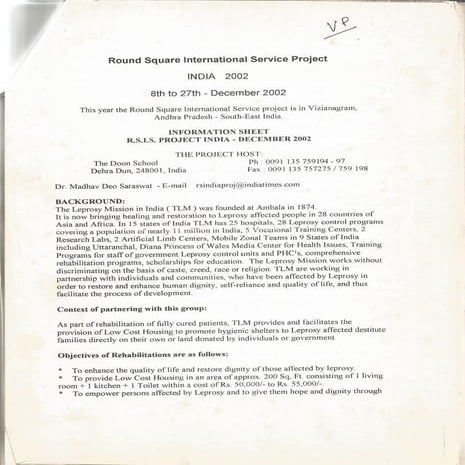 Leprosy project information sheet