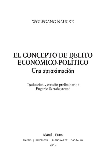 EL CONCEPTO DE DELITO ECONÓMICO-POL...
