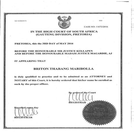 Admission Certificate | PDF