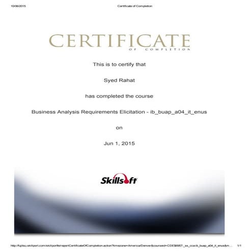 Certificate of Completion(RMC) | PDF