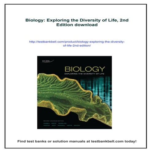 Biology: Exploring the Diversity of Life, 2nd Edition