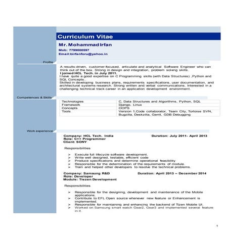 Resume | PDF