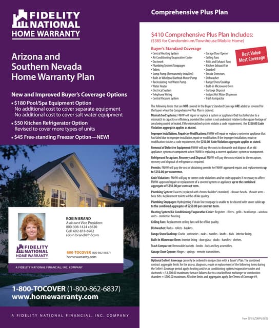 HSA Home Warranty Brochure | PDF | Home Insurance | Insurance
