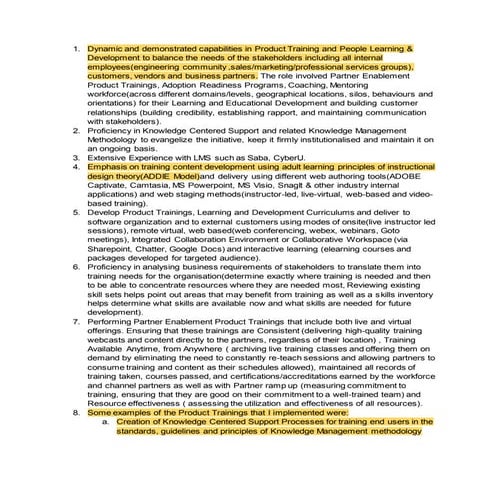 CoverLetteronTrainingExperience