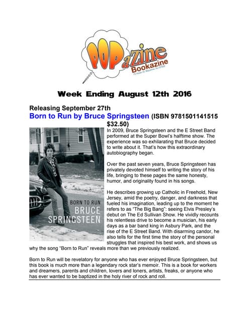 PopZ News-Friday August 12 2016