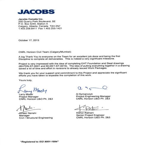 CNRL Horizon - Client Appreciation | PDF