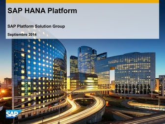 97. SAP HANA como plataforma de desarrollo, combinando el mundo OLTP + OLAP