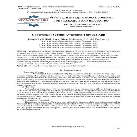 Government Scheme Awareness Through App